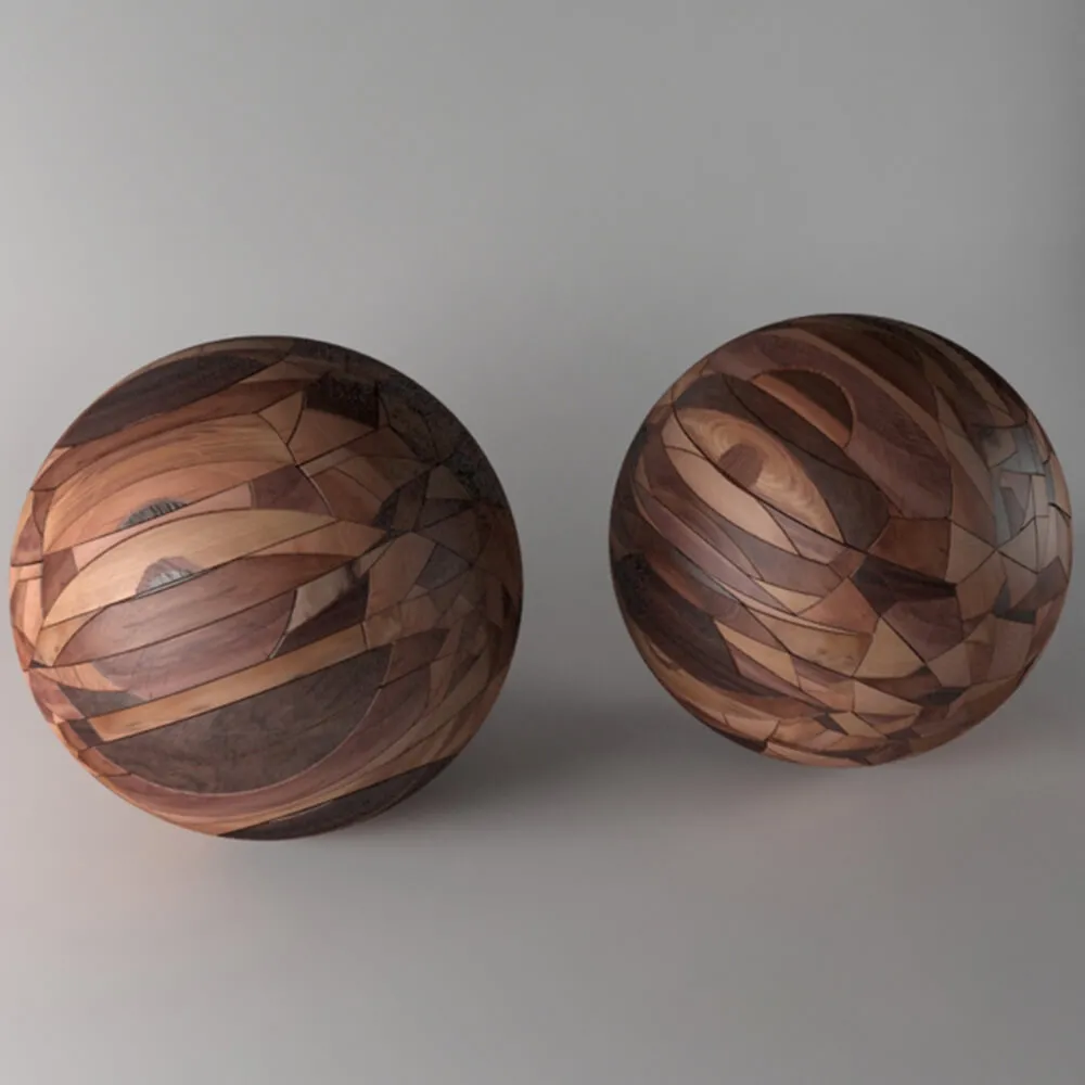 decoration – Decorative wooden balls 3D Model
