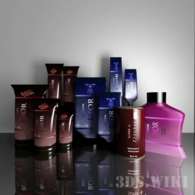 decoration – Dior Perfume Set 3D Model