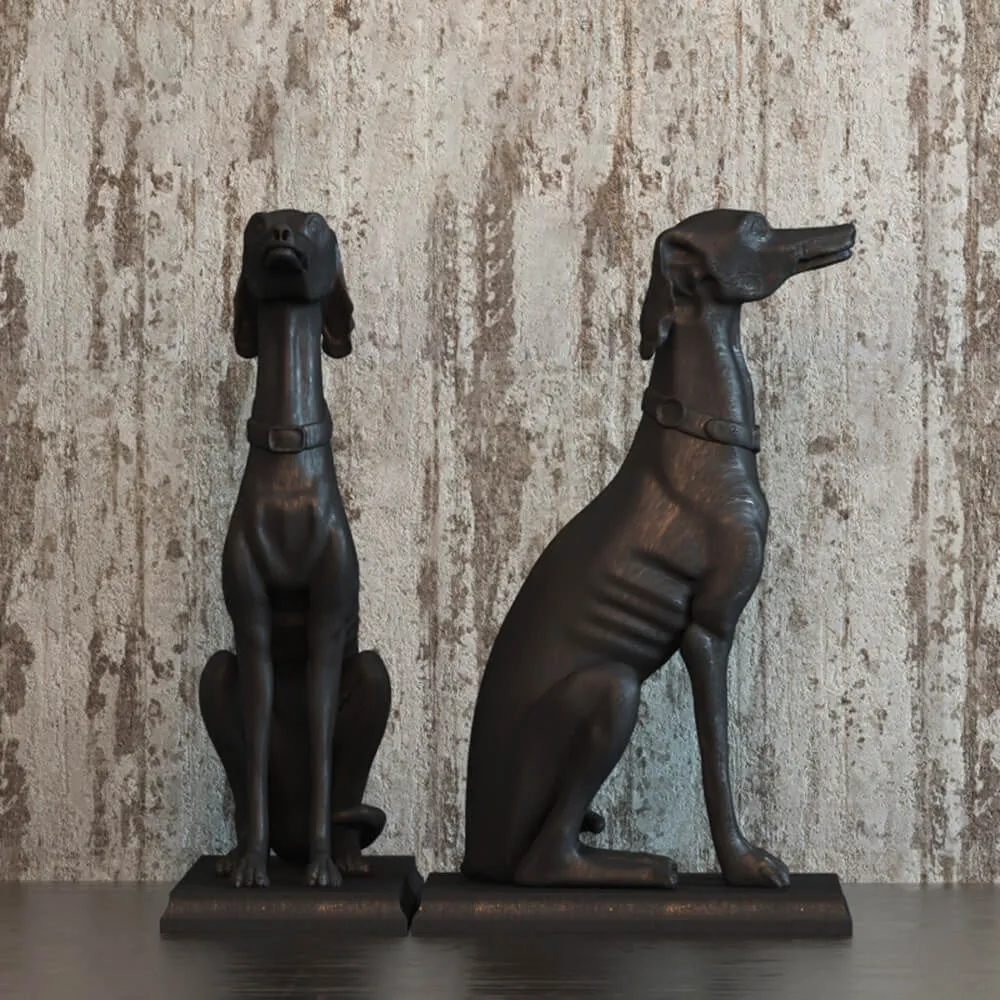 decoration – Dog figurine – Chelini Art.707 3D Model