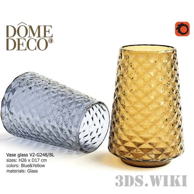 decoration – DomeDeco vases 3D Model