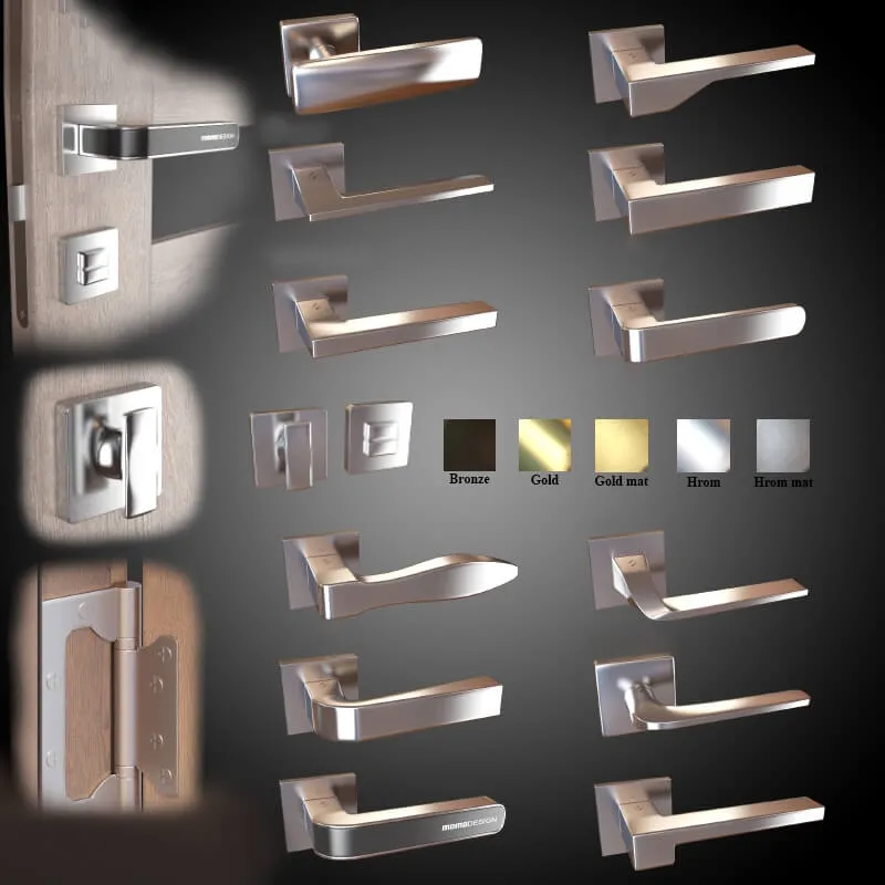 decoration – Door handles 12 pcs. (5 colors) Colombo (part 2) 3D Model decoration – Door handles 12 pcs. (5 colors) Colombo (part 2) 3D Model