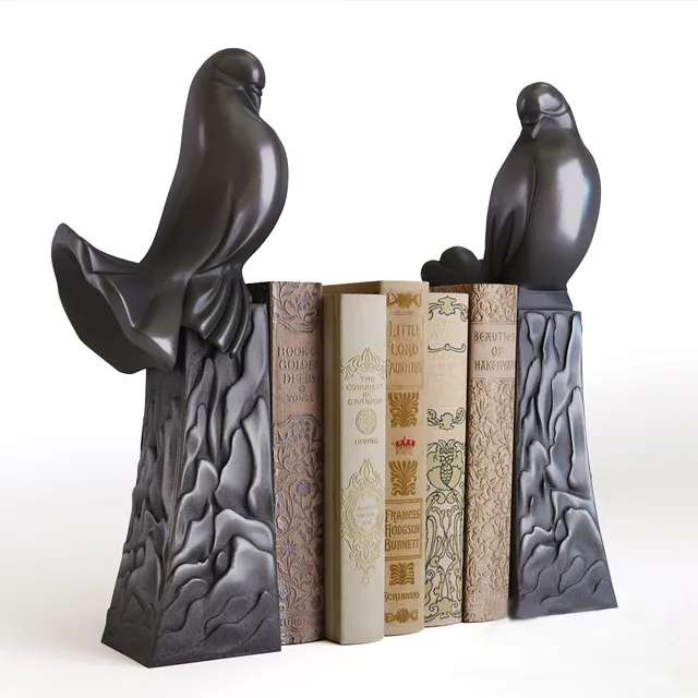 decoration – Eichholtz – Bookend dove set of 2 3D Model decoration – Eichholtz – Bookend dove set of 2 3D Model