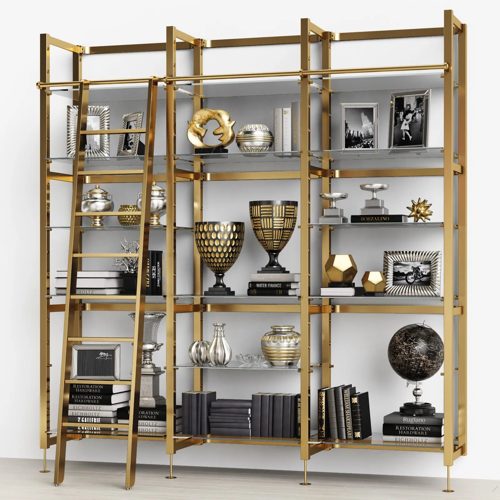 decoration – Eichholtz cabinet with stairs 3D Model