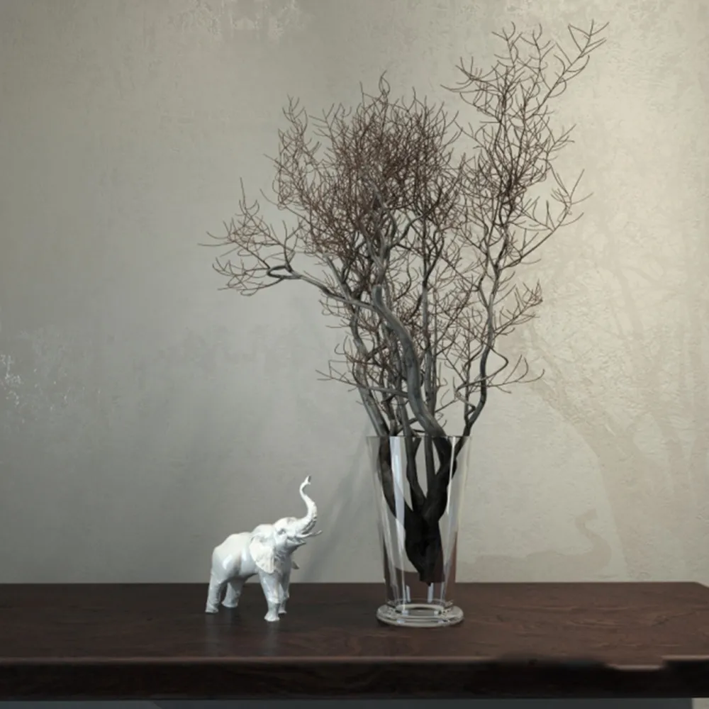 decoration – Elephant and tree in a glass 3D Model