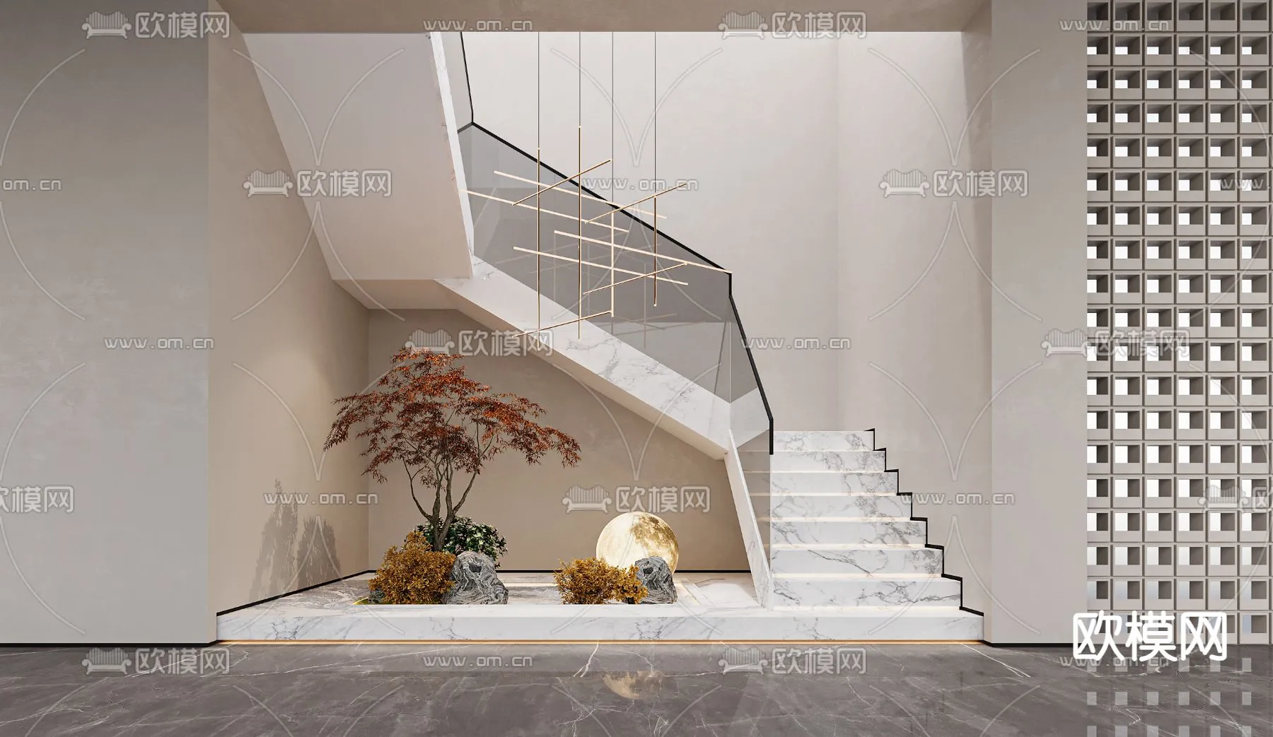 DECORATION – ENTRANCE – VRAY / CORONA – 3D MODEL – 1094