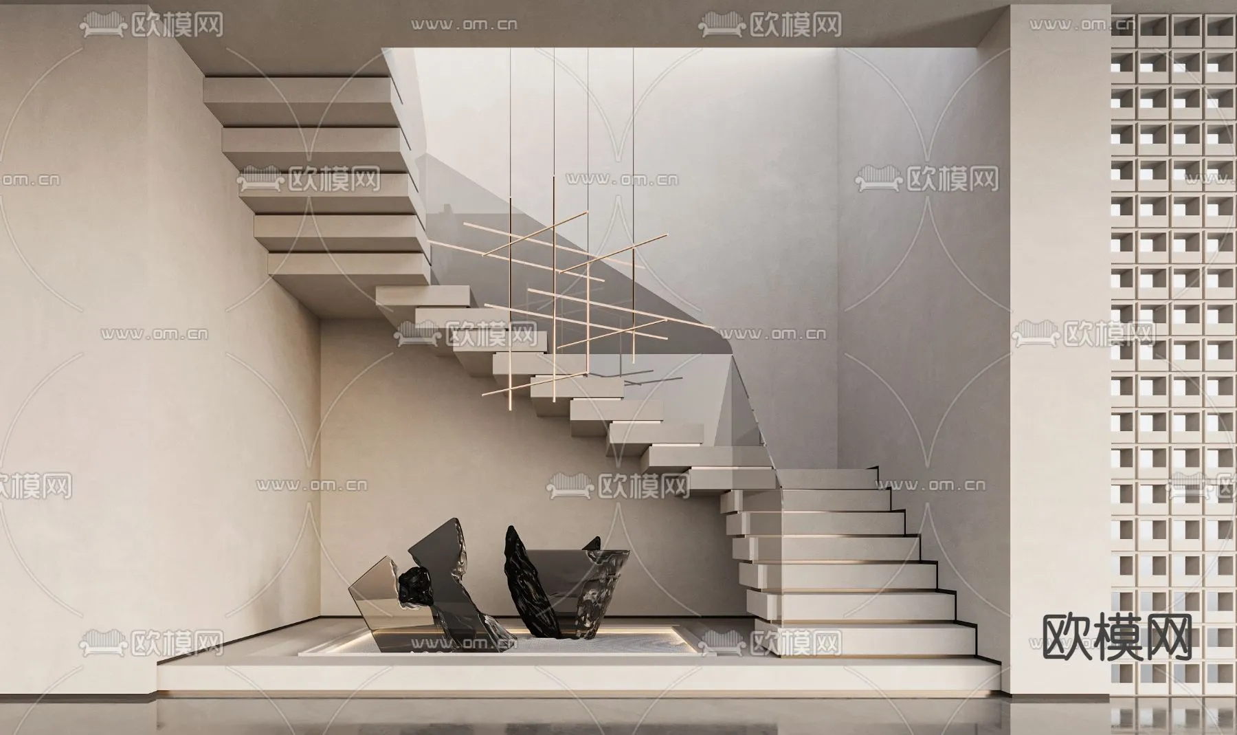 DECORATION – ENTRANCE – VRAY / CORONA – 3D MODEL – 1095