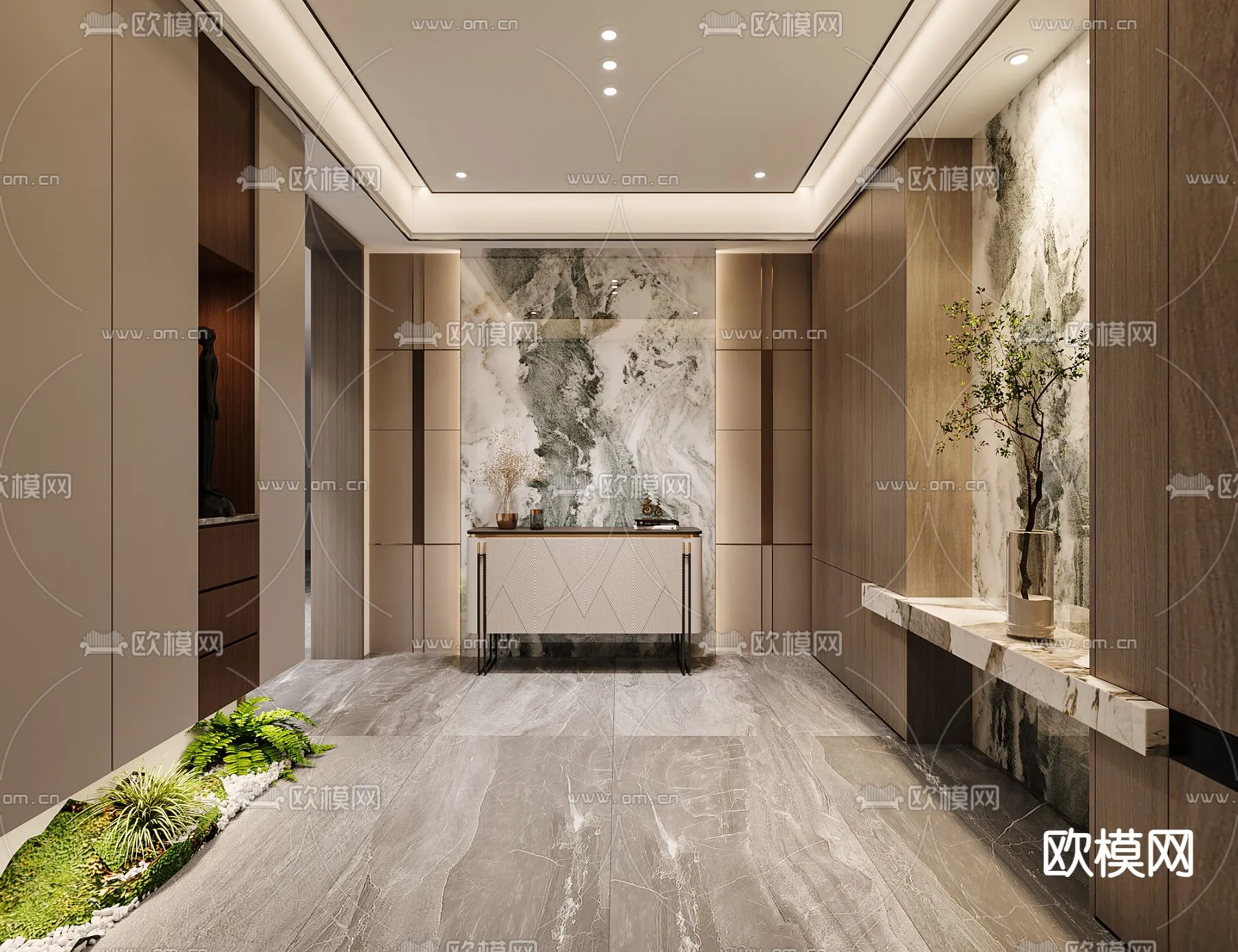 DECORATION – ENTRANCE – VRAY / CORONA – 3D MODEL – 1105