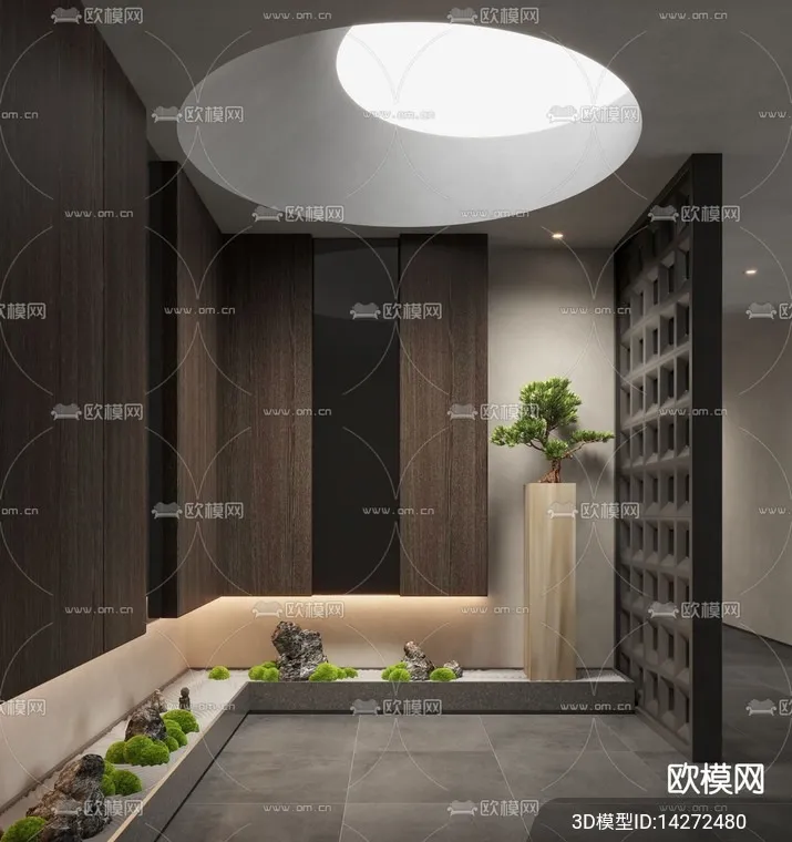 DECORATION – ENTRANCE – VRAY / CORONA – 3D MODEL – 1106