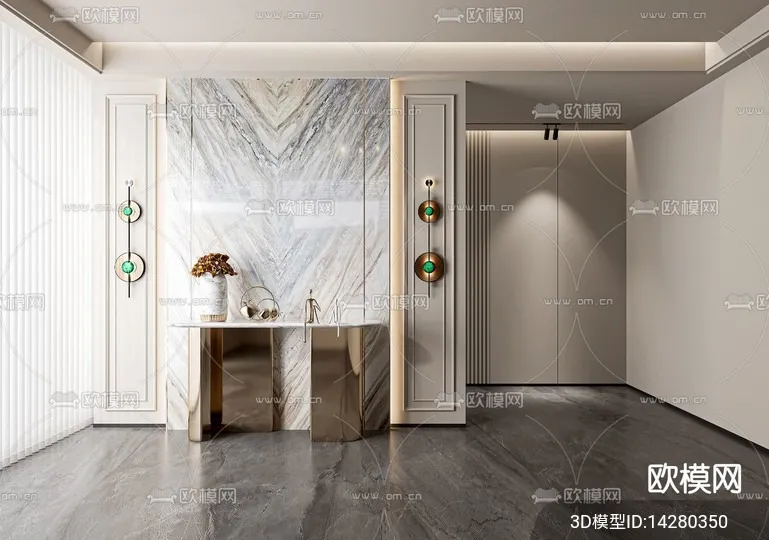 DECORATION – ENTRANCE – VRAY / CORONA – 3D MODEL – 1109