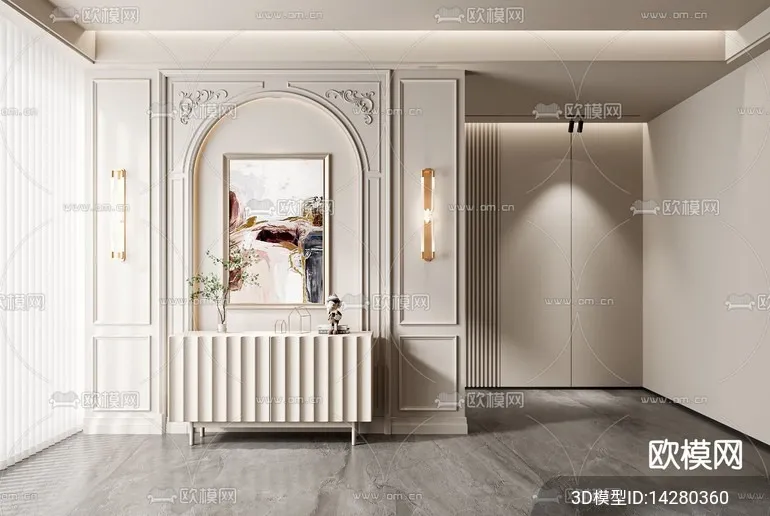 DECORATION – ENTRANCE – VRAY / CORONA – 3D MODEL – 1110