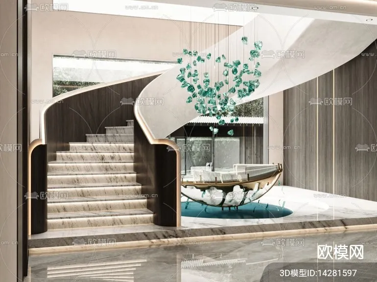 DECORATION – ENTRANCE – VRAY / CORONA – 3D MODEL – 1111