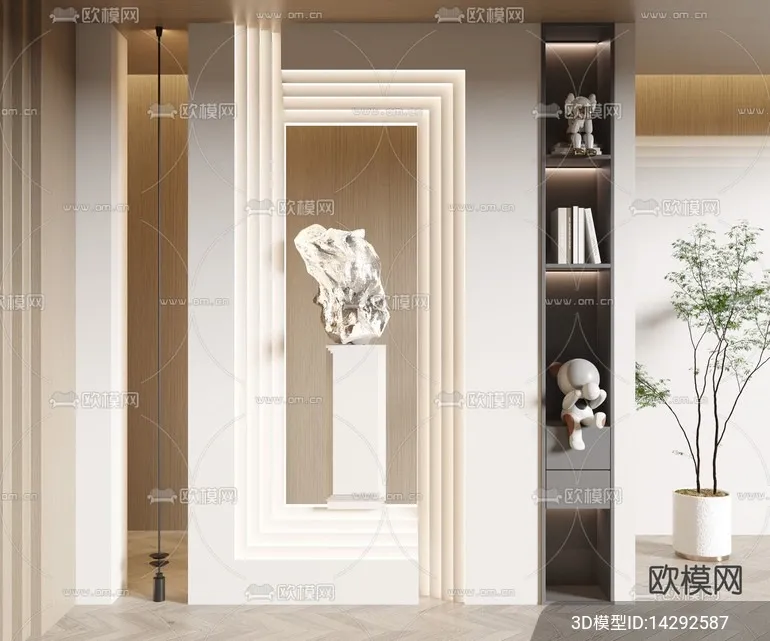DECORATION – ENTRANCE – VRAY / CORONA – 3D MODEL – 1115