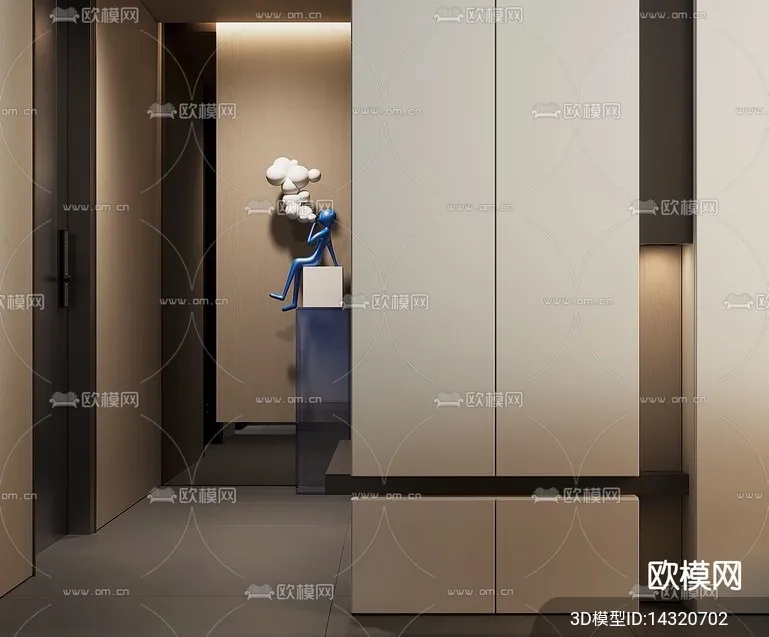 DECORATION – ENTRANCE – VRAY / CORONA – 3D MODEL – 1136