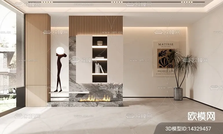 DECORATION – ENTRANCE – VRAY / CORONA – 3D MODEL – 1142