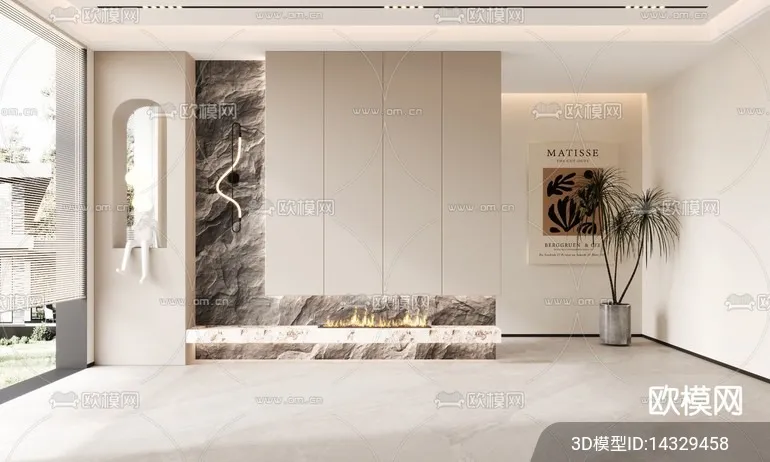 DECORATION – ENTRANCE – VRAY / CORONA – 3D MODEL – 1143