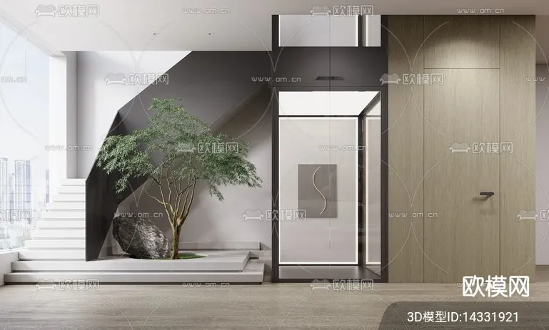 DECORATION – ENTRANCE – VRAY / CORONA – 3D MODEL – 1145