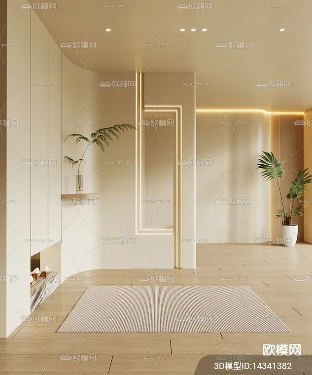 DECORATION – ENTRANCE – VRAY / CORONA – 3D MODEL – 1153