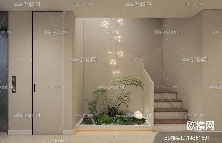 DECORATION – ENTRANCE – VRAY / CORONA – 3D MODEL – 1165