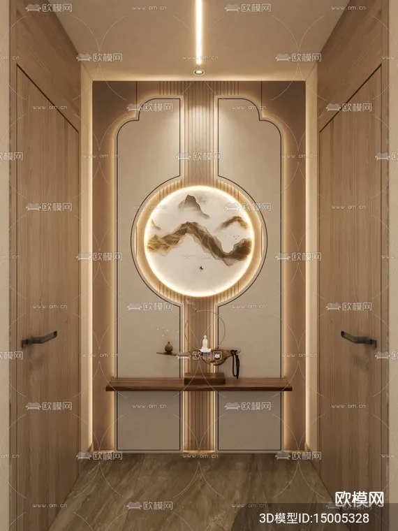 DECORATION – ENTRANCE – VRAY / CORONA – 3D MODEL – 1191