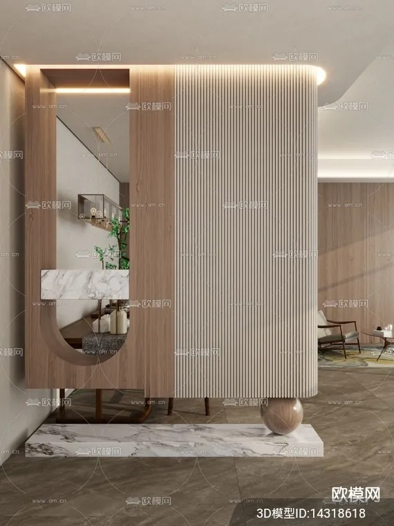 DECORATION – ENTRANCE – VRAY / CORONA – 3D MODEL – 1202