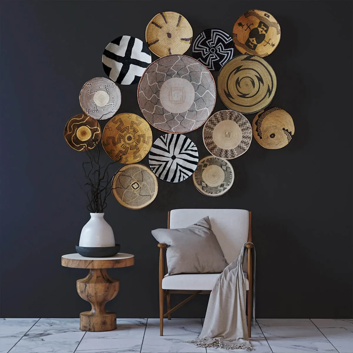 decoration – Ethnic Decor set 3D Model