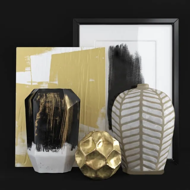 decoration – Ethnic Decorative Set 02 3D Model