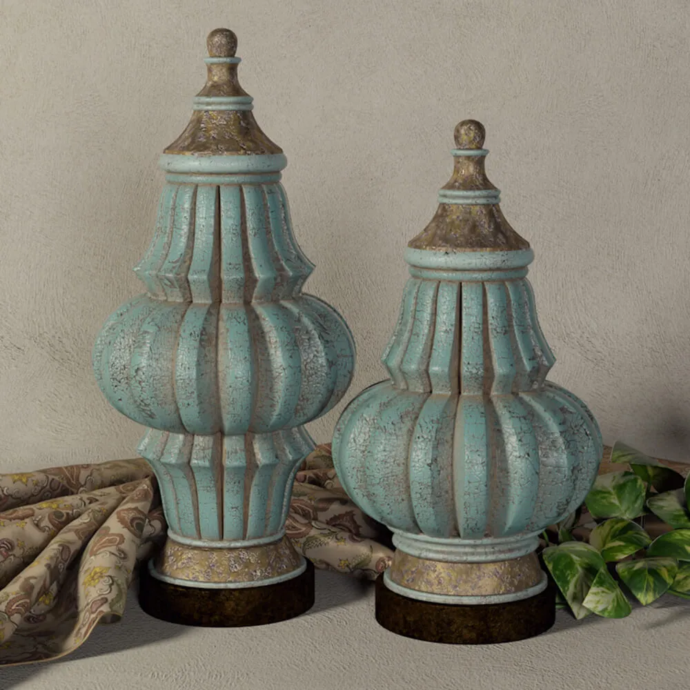 decoration – Fatima Urns Set – Set of antique urns 3D Model