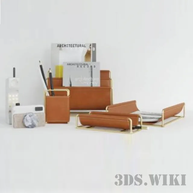 decoration – Faux Leather Brass accessories 3D Model decoration – Faux Leather Brass accessories 3D Model