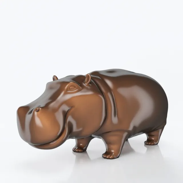 decoration – Figurine Hippo Bongo 3D Model decoration – Figurine Hippo Bongo 3D Model