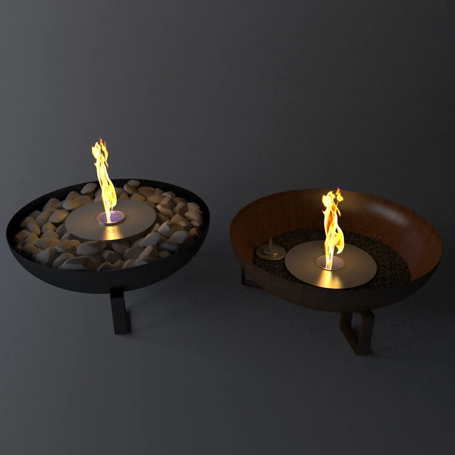 decoration – Fire decorative object 1 3D Model