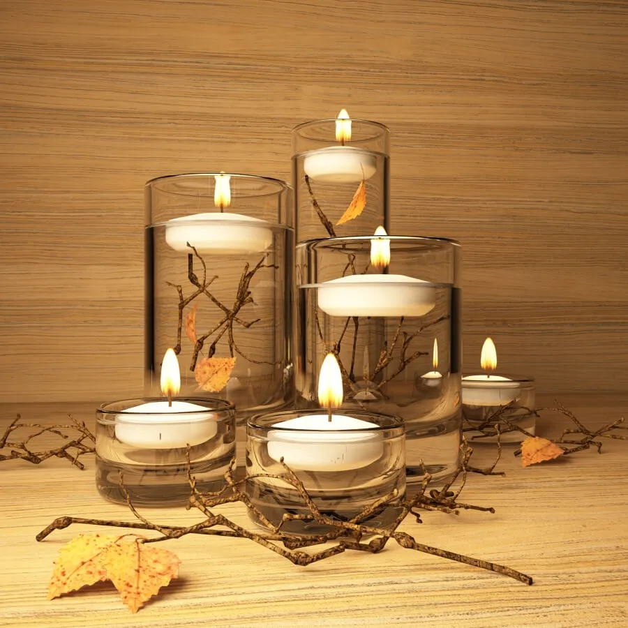 decoration – Floating candles 3D Model decoration – Floating candles 3D Model