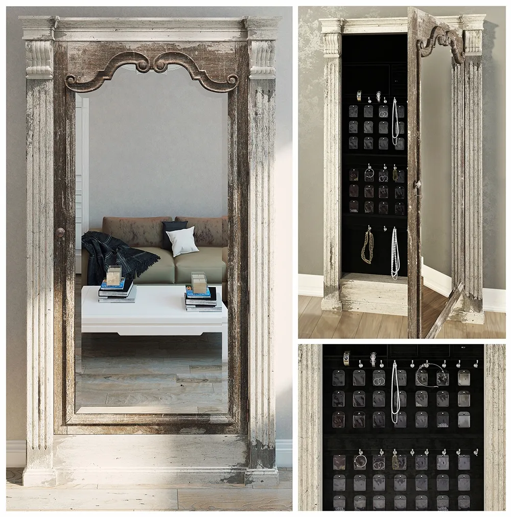 decoration – Floor mirror Hooker furniture 3D Model