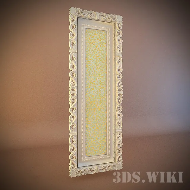 decoration – Floor mirror Vismara – Baroque BODY 3D Model