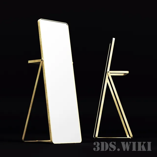 decoration – Floor mirror with stand from IKEA 3D Model
