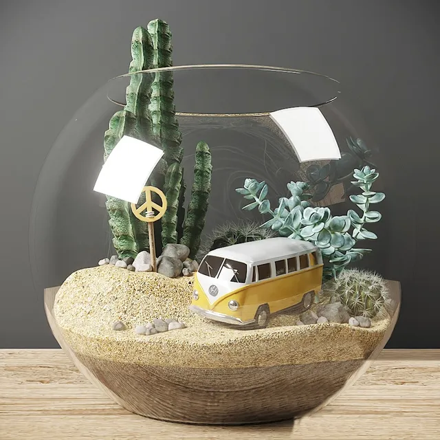 decoration – Florarium mini 3D Model