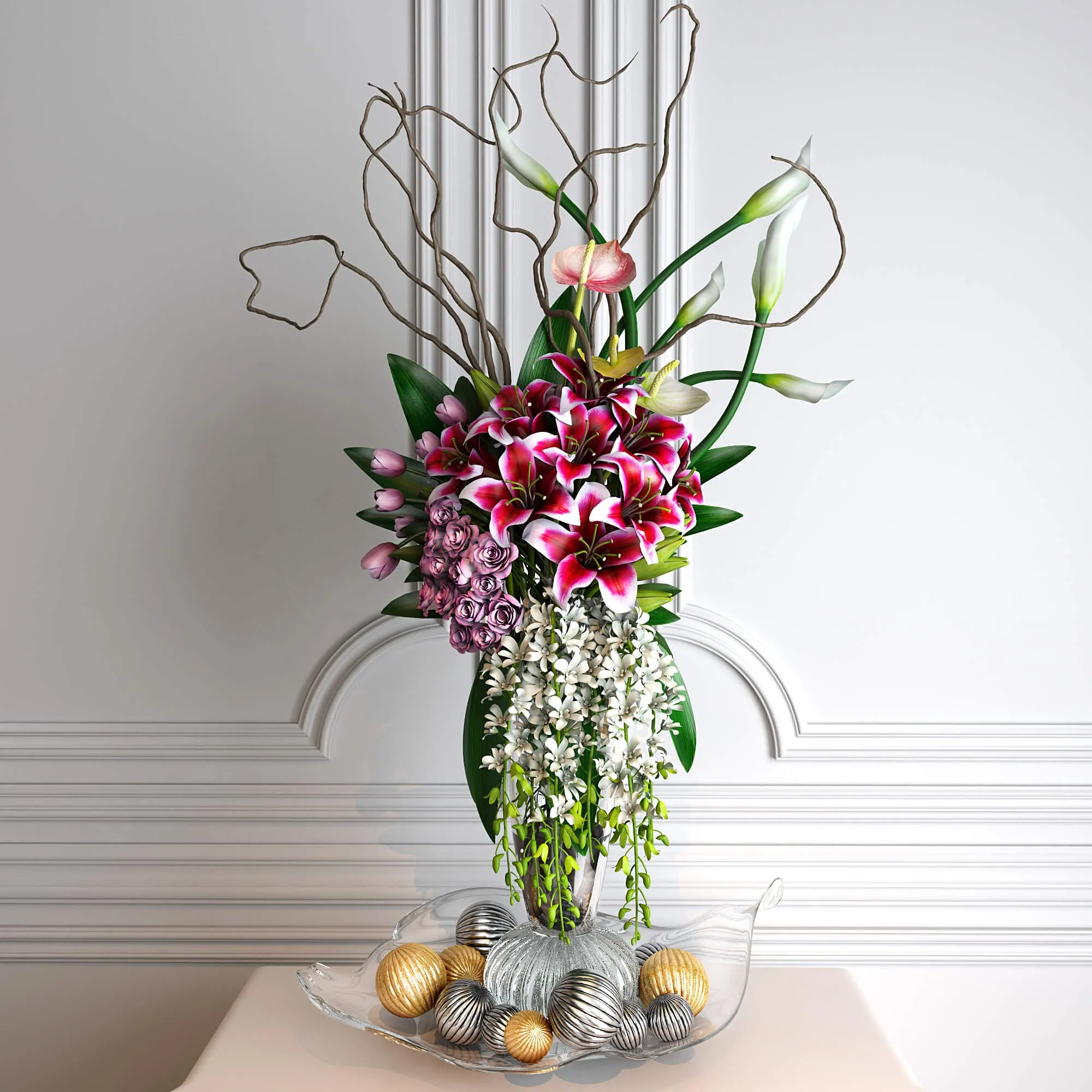 decoration – Flower arrangements 3D Model decoration – Flower arrangements 3D Model