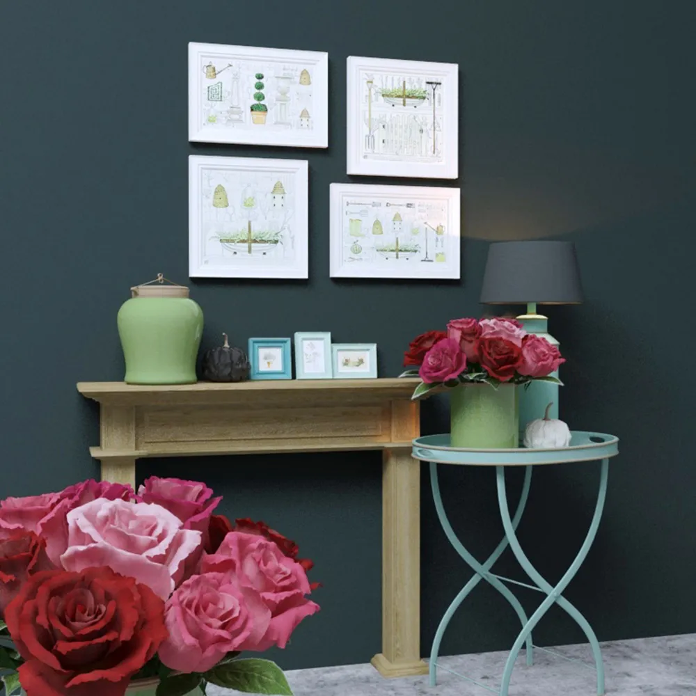 decoration – Flowers table lamps pictures etc. 3D Model