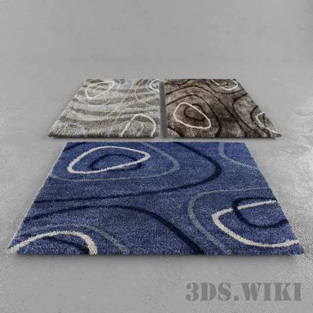 decoration – Fluffy soft designer rugs 3D Model decoration – Fluffy soft designer rugs 3D Model