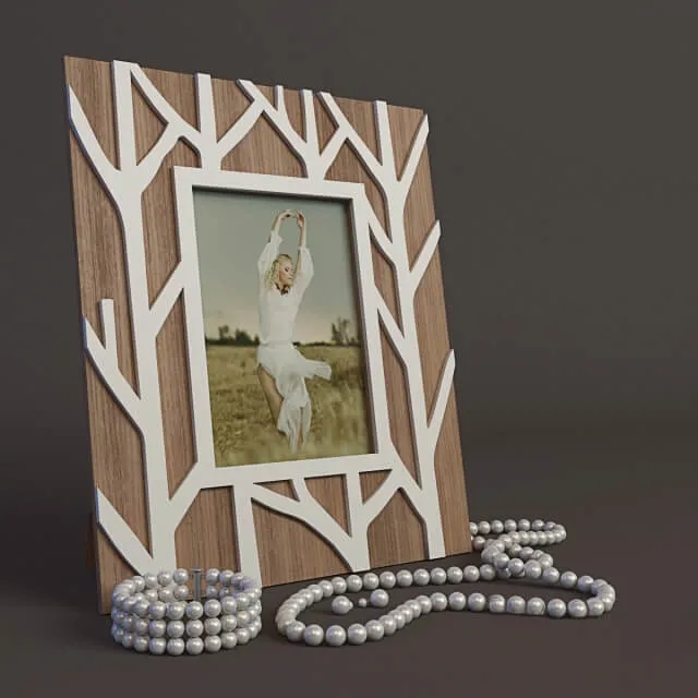 decoration – Foglia Leaf Photo Frame 3D Model