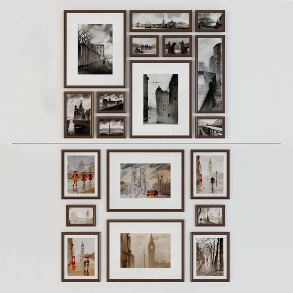 decoration – Frames for book and portraits 3D Model