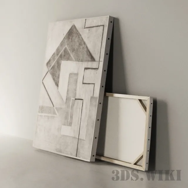 decoration – Frames for painting pictures 3D Model