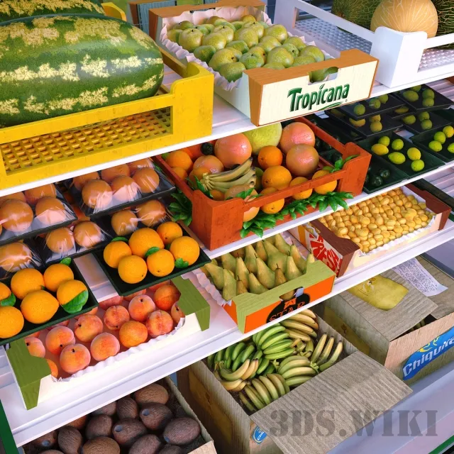 decoration – Fruit kiosk 3D Model