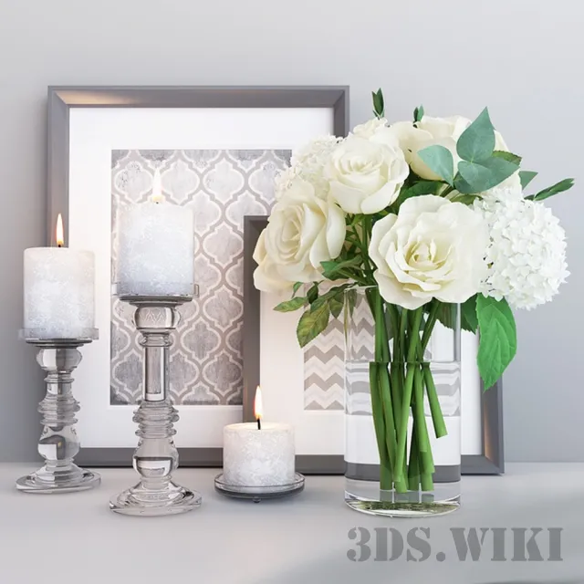 decoration – Garden roses-decor 3D Model decoration – Garden roses-decor 3D Model