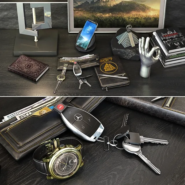 decoration – Gentleman’s set 2 3D Model