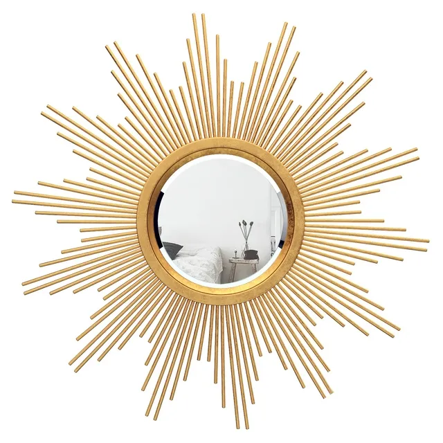 decoration – Glasser metal starburst wall mirror vark 7277 3D Model