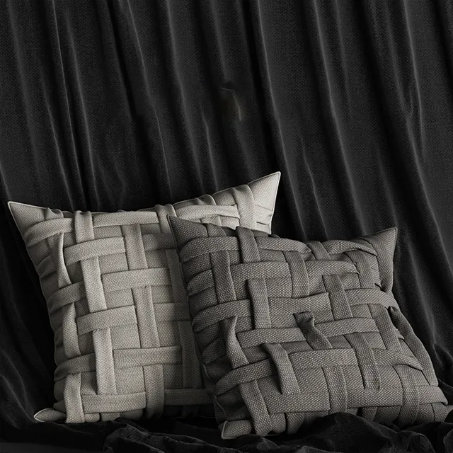 decoration – Gray pillows 78 3D Model decoration – Gray pillows 78 3D Model
