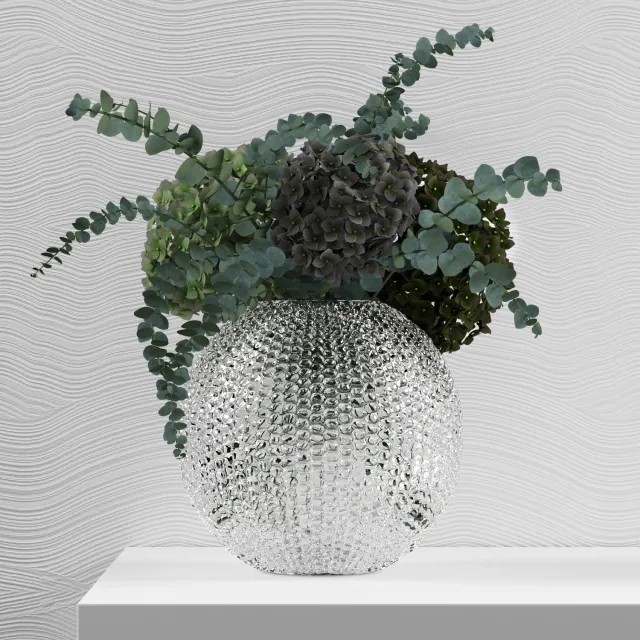 decoration – Green Hydrangeas 3D Model