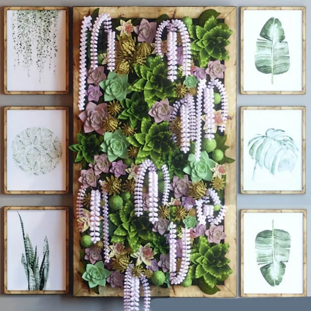 decoration – Green wall 31 3D Model