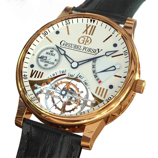 decoration – Greubel Forsey wrist watch 3D Model decoration – Greubel Forsey wrist watch 3D Model