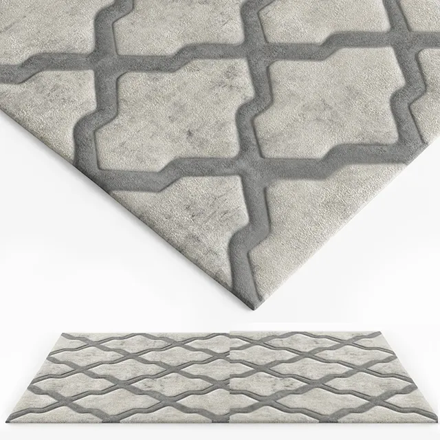 decoration – Grey Area rug 3D Model decoration – Grey Area rug 3D Model